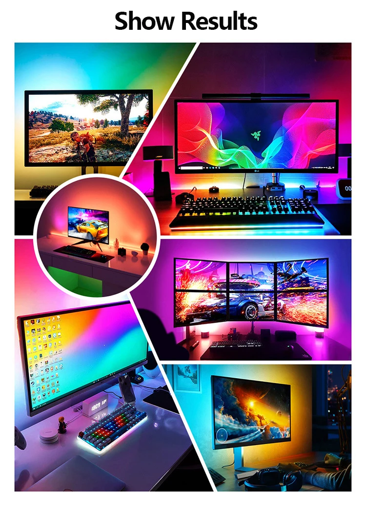 Светодиодная лента для ПК умный игровой светильник с RGB подсветкой и