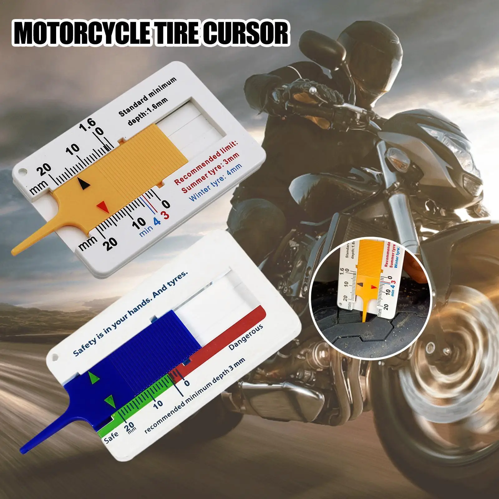 

Толщиномер для протекторов автомобильных шин, 0 - 20 мм