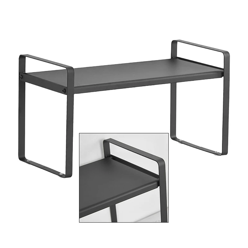

Kitchen Countertop Layered Shelf Cabinet Rack Inner Compartment Divider Desktop Storage Rack Kitchen Closet Organizer