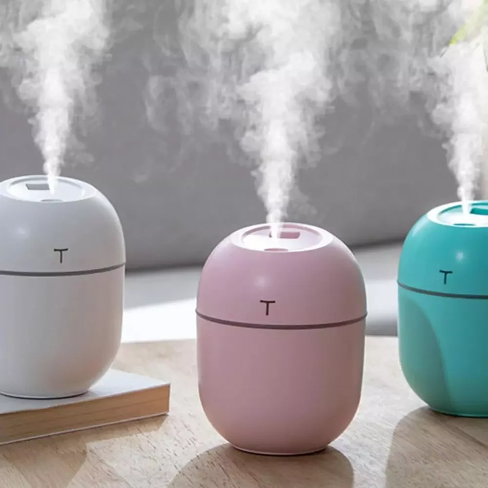 

200ML Ultrasonic Mini Air Humidifier Aroma Essential Oil Diffuser for Home Car USB Fogger Mist Maker with LED Night Lamp
