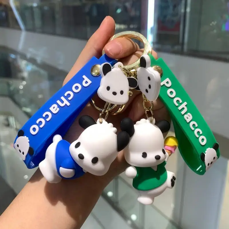 

Pochacco Keychain Sanrio Kawaii Doll Anime Figure Cartoon Peripheral Toys Cute Puppy Schoolbag Accessories Decorate Toy Pendant