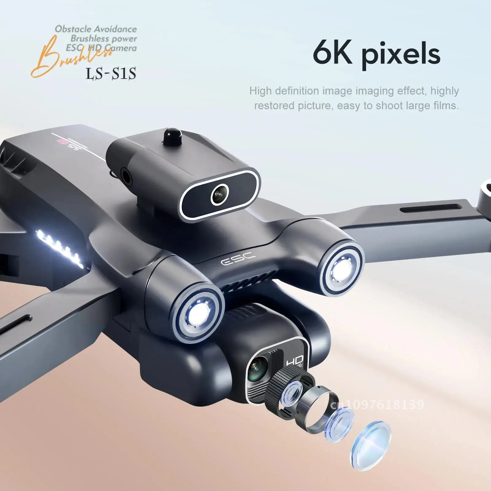 EBOYU S1S RC Drone Детский моторный складной дрон 2 4G WIFI FPV с бесщеточной камерой RTF HD EIS