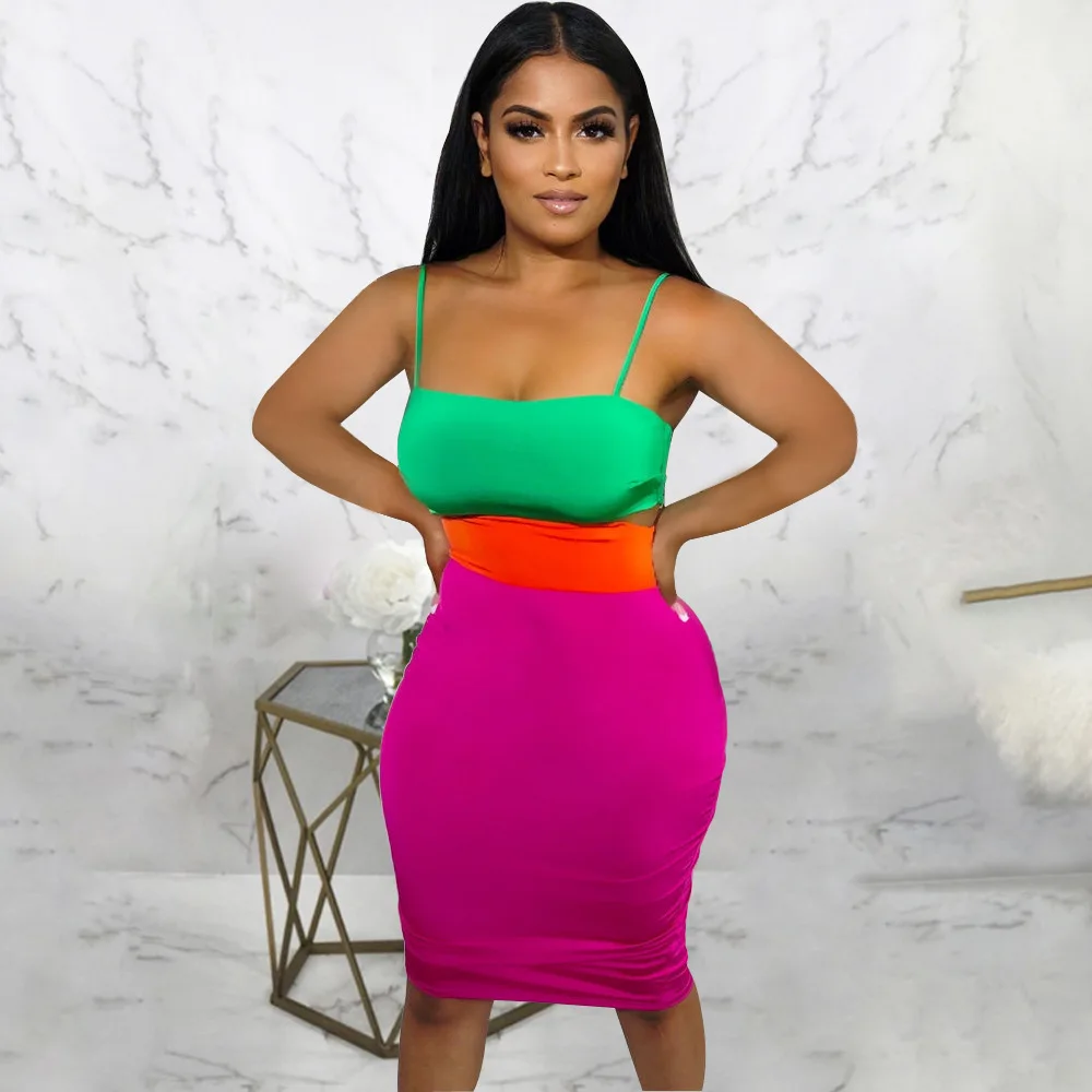 

Соблазнительное облегающее платье с открытыми плечами и лямкой на шее, бандажные однотонные элегантные женские платья-миди с открытой спин...