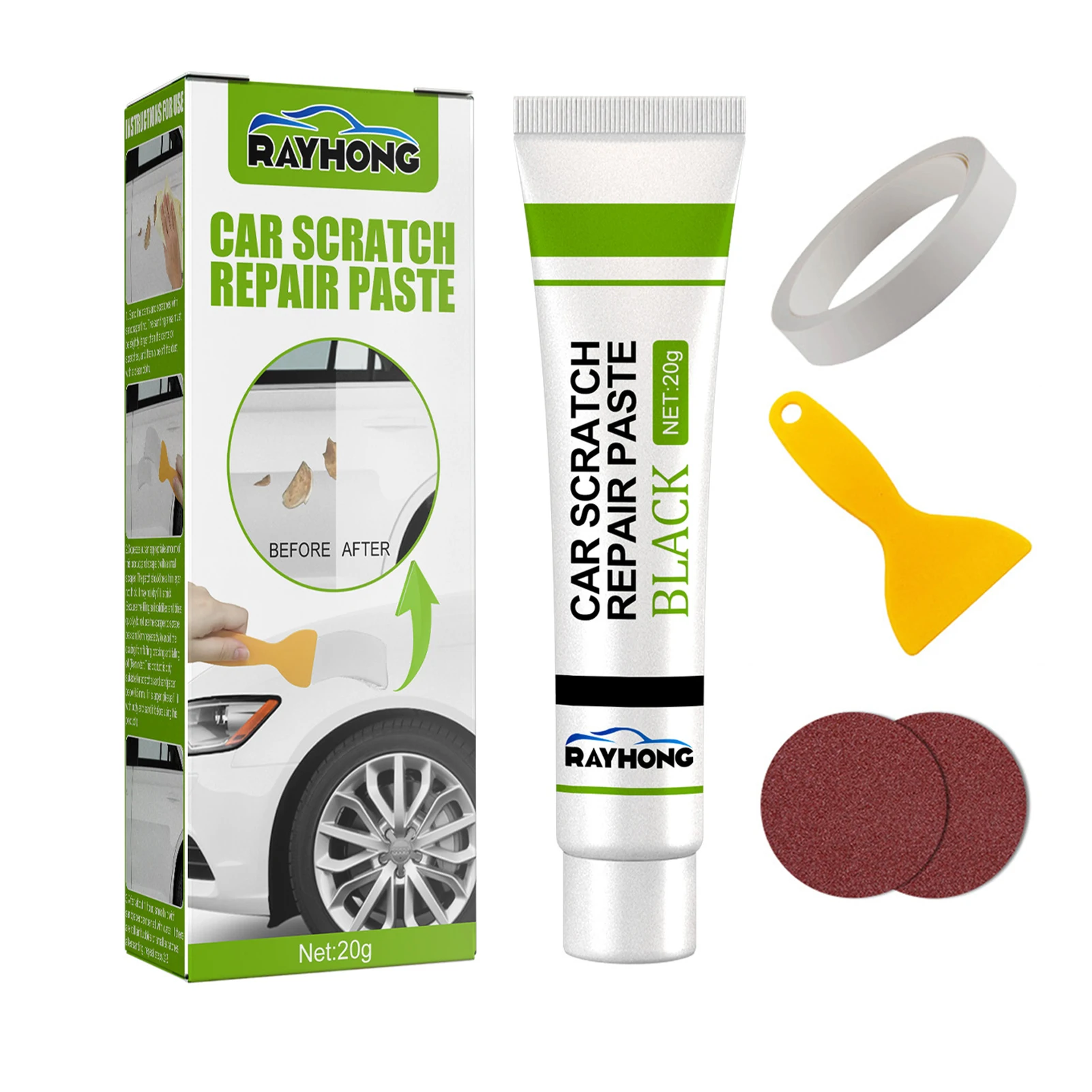 

Fiberglass Boat Repair Paste Set Waterproof Strong Bonding Boat Repair Paste Fiberglass Scratch Crack Removal Cream Repair Agent