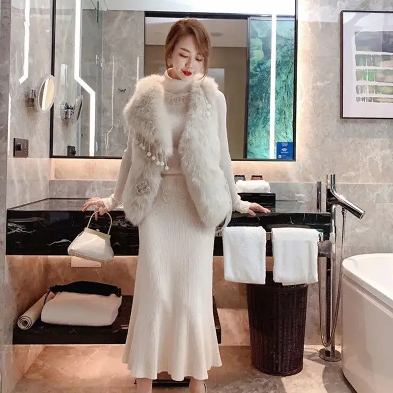 Женский укороченный зимний жилет из искусственного меха осенний кардиган пальто