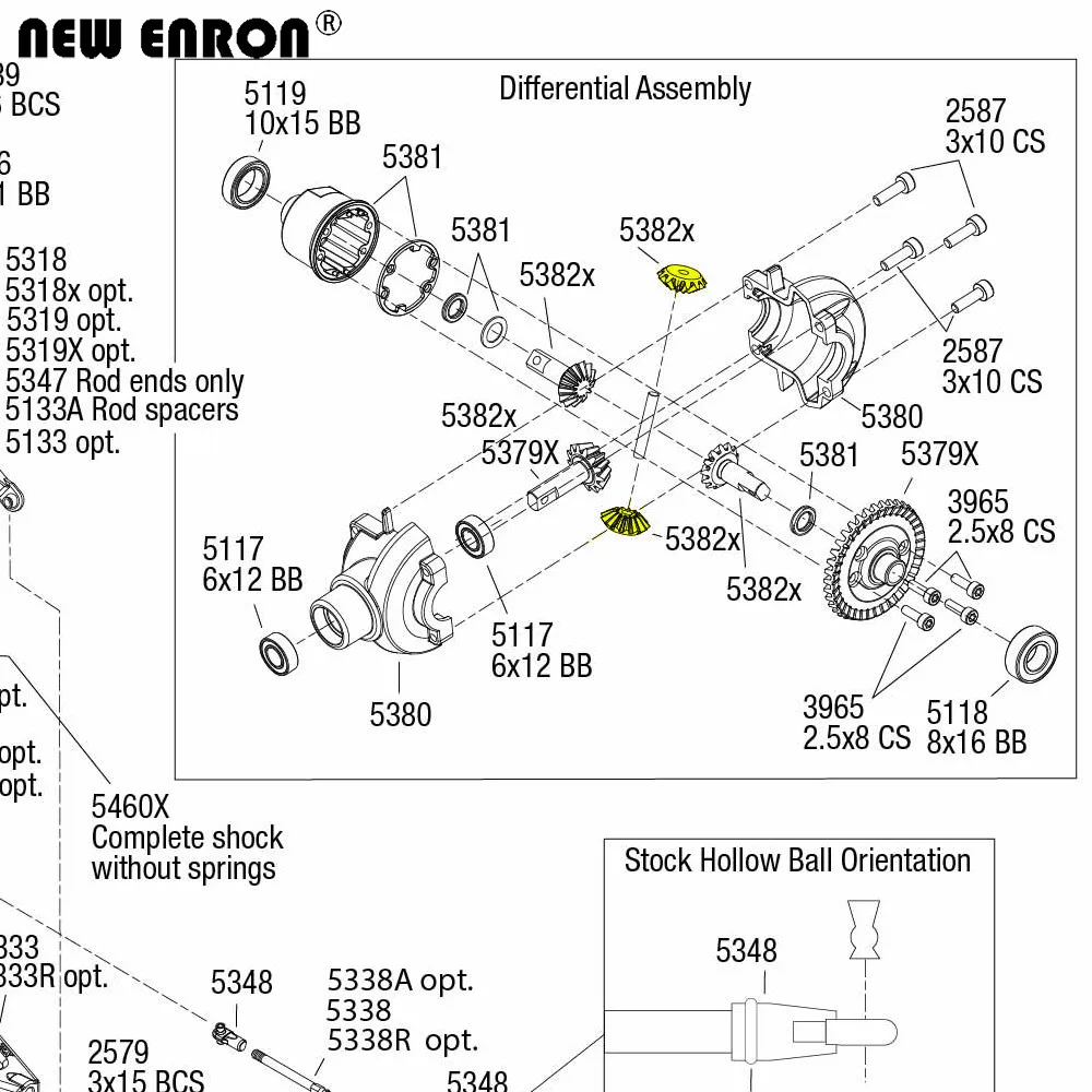 Новинка ENRON # 5382X 2 шт. 2,0 мм 13T жесткие стальные дифференциальные шестерни паука для радиоуправляемого автомобиля 110 TRAXXAS Revo саммит Slayer Pro 4x4 ... (art.: 3920bc32f2d11) - 3920bc32f2d11