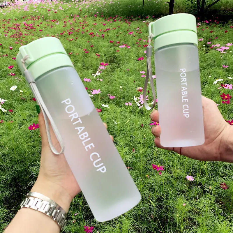 

Frosted 600ml/800ml Capacity Sports Fruit Lemon Juice Drinking Bottle Infuser Clear Portable Outdoor Sport Plastic Water Bottle