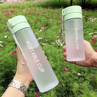 frosted 600ml800ml capacity sports fruit lemon juice drinking bottle infuser clear portable outdoor sport plastic water bottle