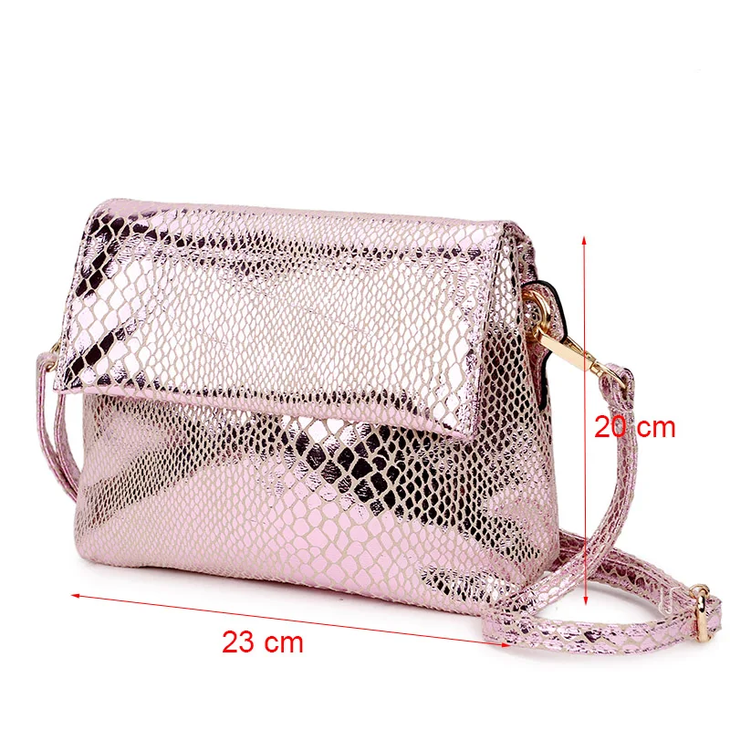 

Модная Золотая сумка на плечо 2021, женские маленькие сумки из змеиной кожи для телефона для женщин, сумка-мессенджер, женская сумка-конверт ч...