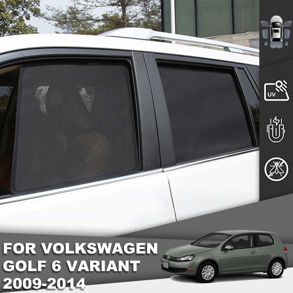 

For Volkswagen VW GOLF VI 6 Variant 2008-2013 Magnetic Car Sunshade Front Windshield Frame Curtain Rear Side Window Sun Shade
