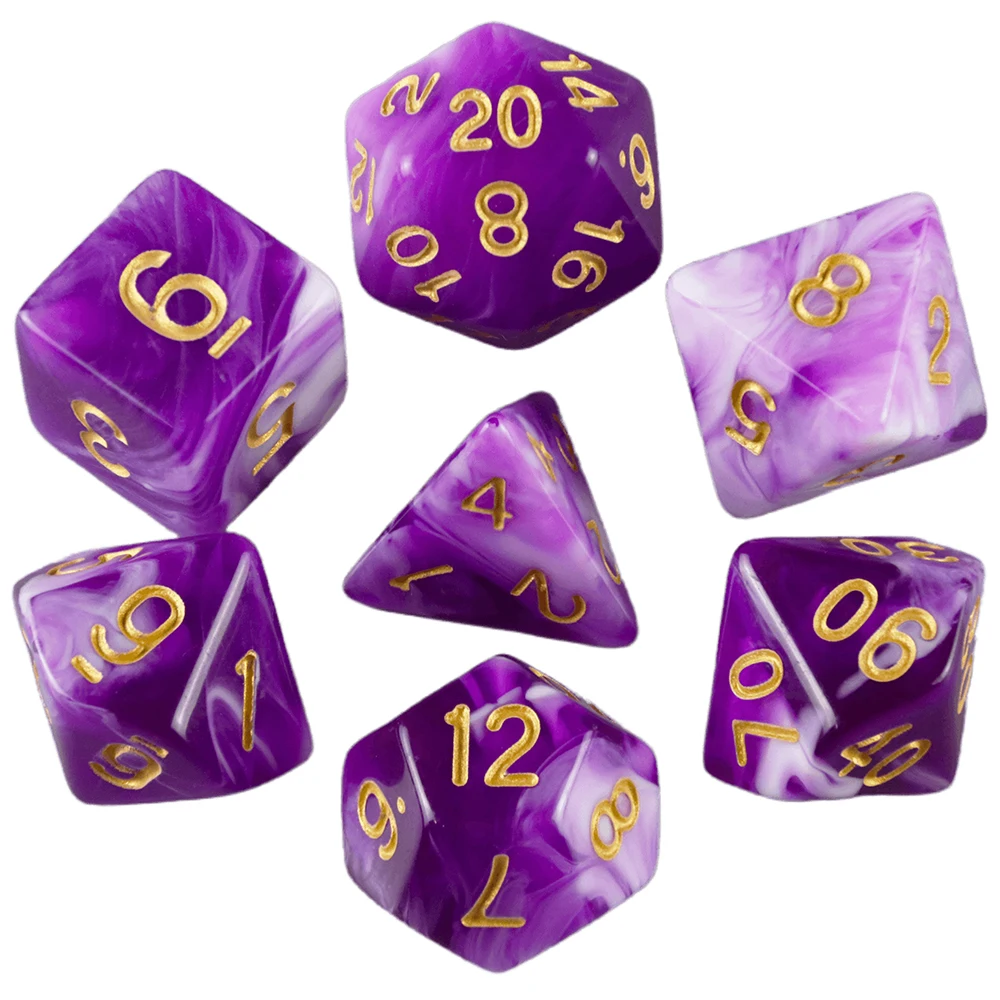 Набор многогранных игральных костей двухцветные настольные игры для DNDGame