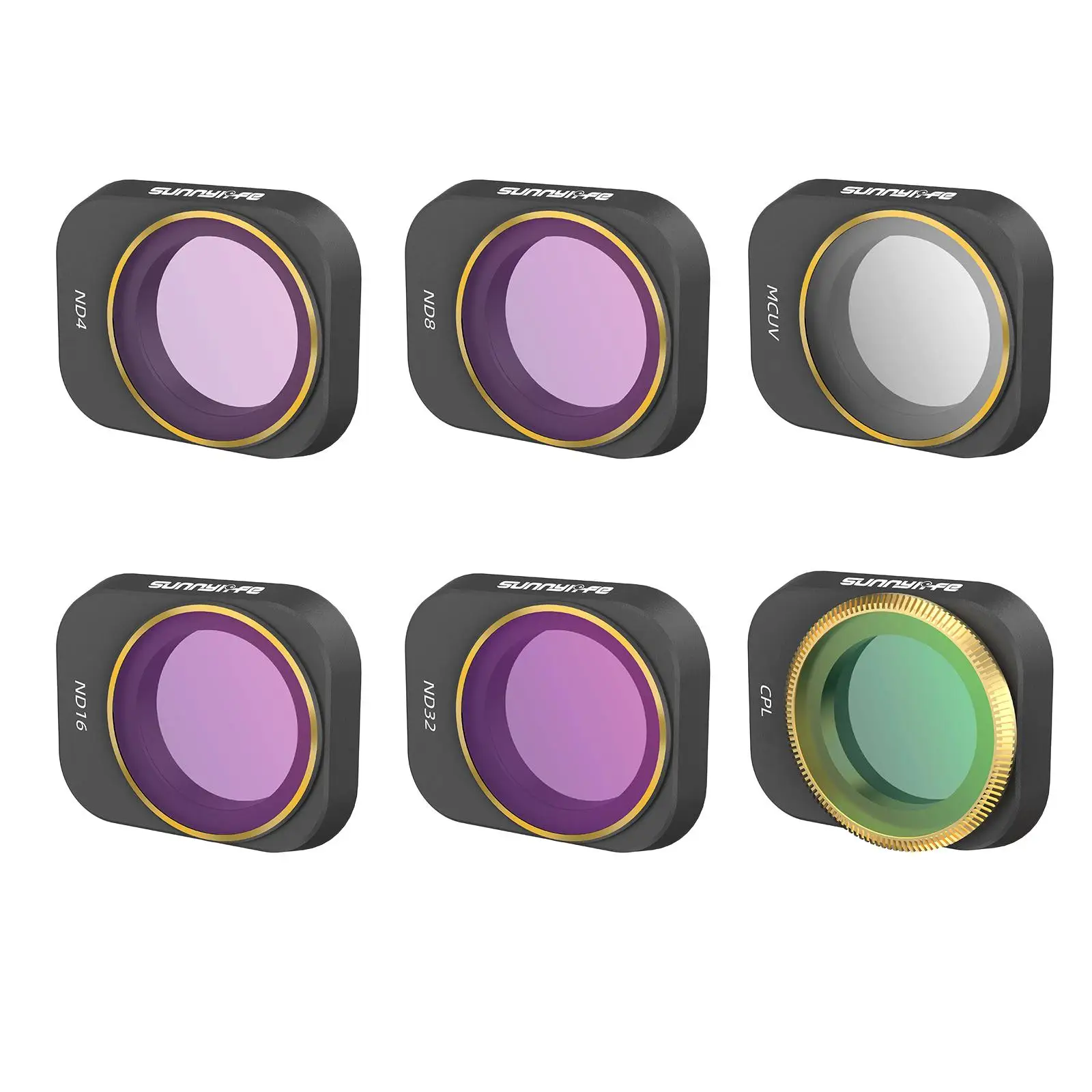 

6 Pieces Lens Filters Kit Multi Coated Filters Combo Camera Lens Camera Lens Filter for DJI Mini 3 Pro Quadcopter Upgrade Parts