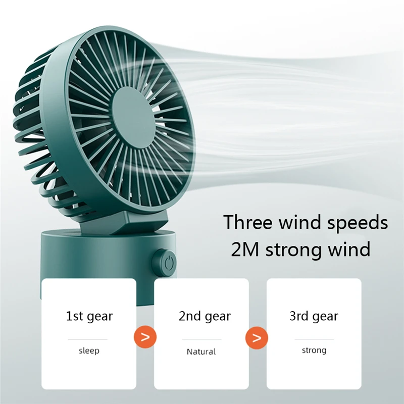 Настольный мини-вентилятор охлаждающий бесшумный вентилятор 3-скоростной