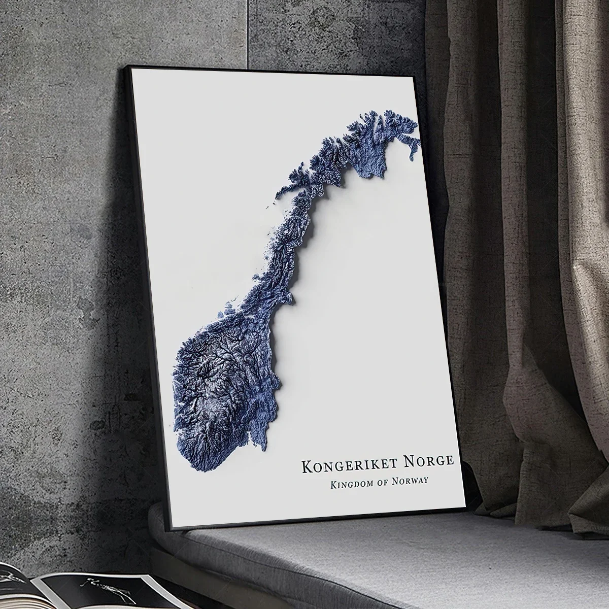 Настенная карта мира Классический Простой плакат HD для украшения дома гостиной