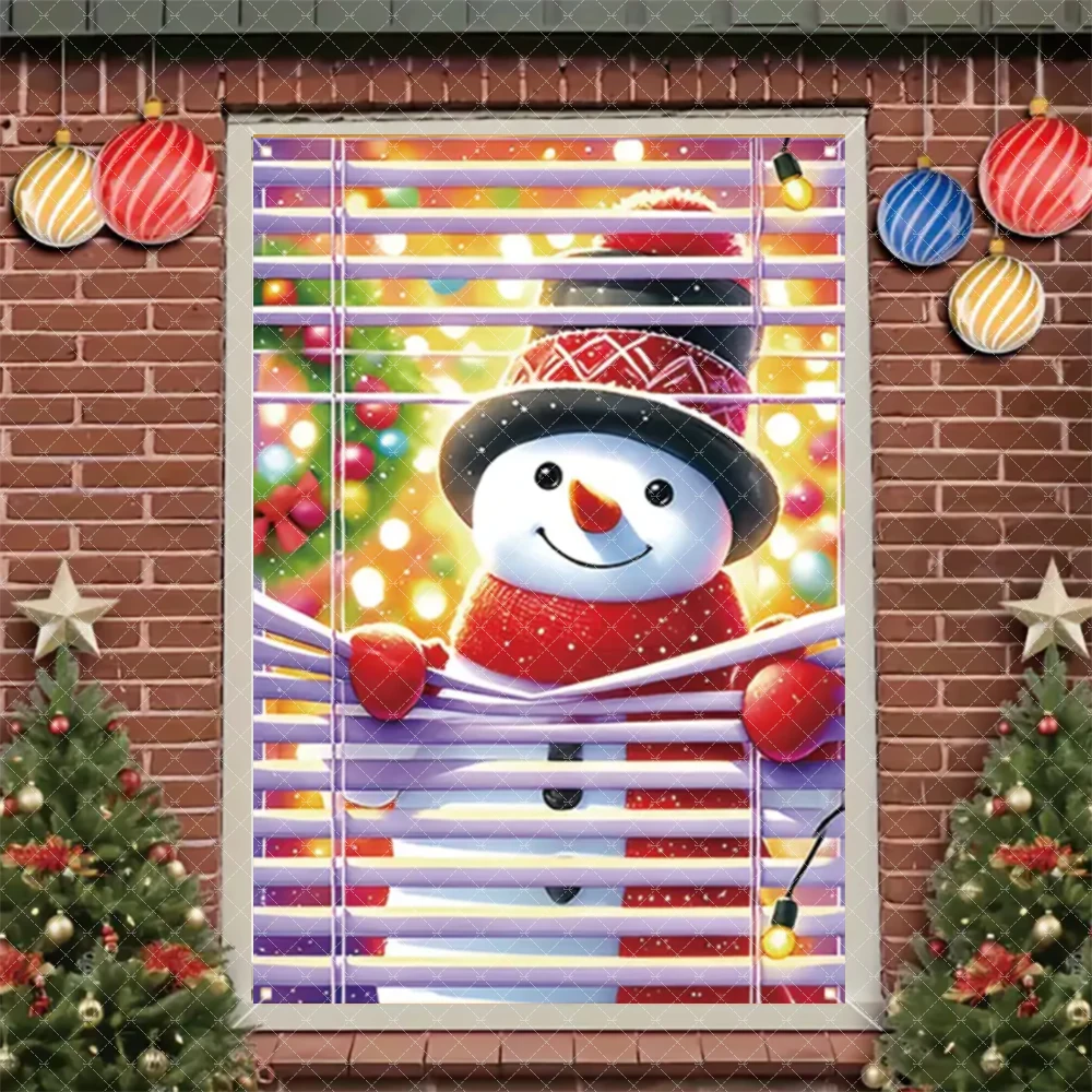 

Рождественский дверной баннер Санта Клаус