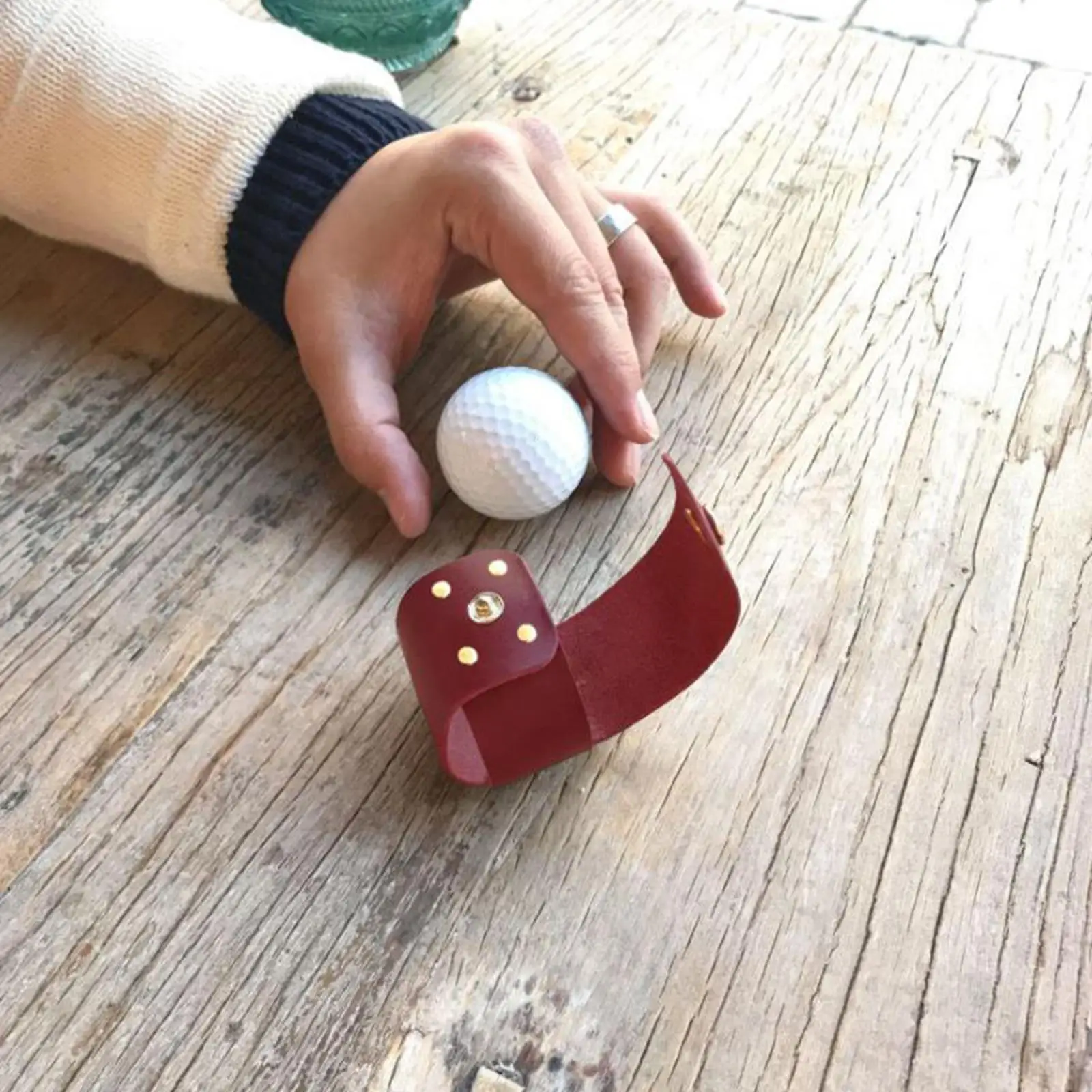 2xGolf Ball Carry Bag Чехол для хранения аксессуаров гольфа с крючком красный