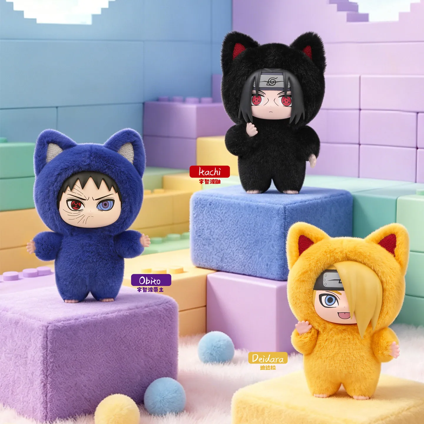 Фото Предзаказ: Горячая новинка! Оригинальные коллекционные фигурки Eaki Naruto Kittenland Series в закрытых коробках, модные аниме-игрушки, аксессуары, подвески для сумок, украшения. №4