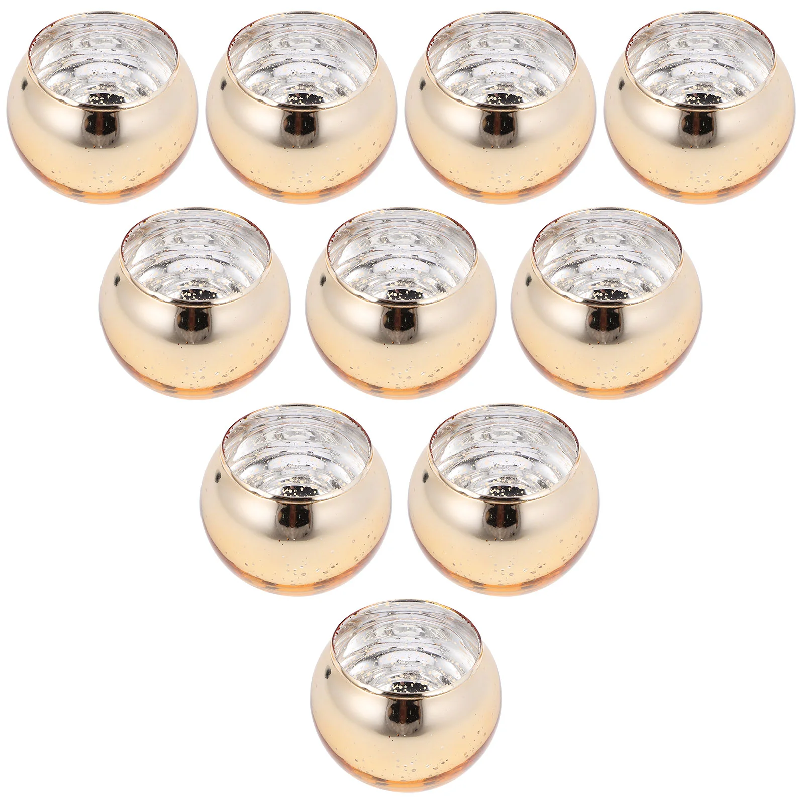 

12 Pcs Ball Glass Holder Tins Holders Soy Wax Cup Container Jar Votive Candles Empty Craft