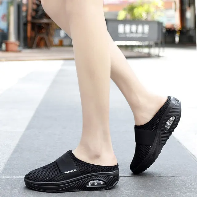 Women Wedge Slippers Orthopedic Diabetic Sandals 2