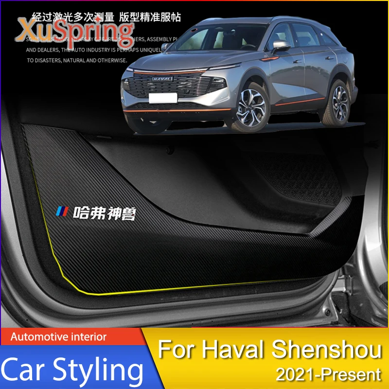 

For Haval Shenshou 2021 2022 Car Door Anti-kick Mat Dirty-proof Pad Stickers Cover Trim Garnish Trim Car Decoration Accessories