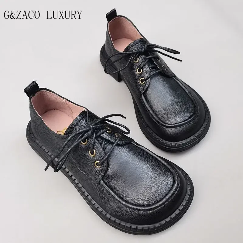 Мужские туфли из натуральной кожи с широкими носками женские кожаные большим