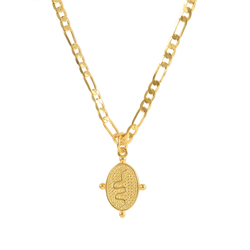 

ROXI Vintage Snake Pendant Necklace For Women 925 Sterling Silver Jewelry Charming Ins Gold Chain 18K Choker Collares Para Mujer