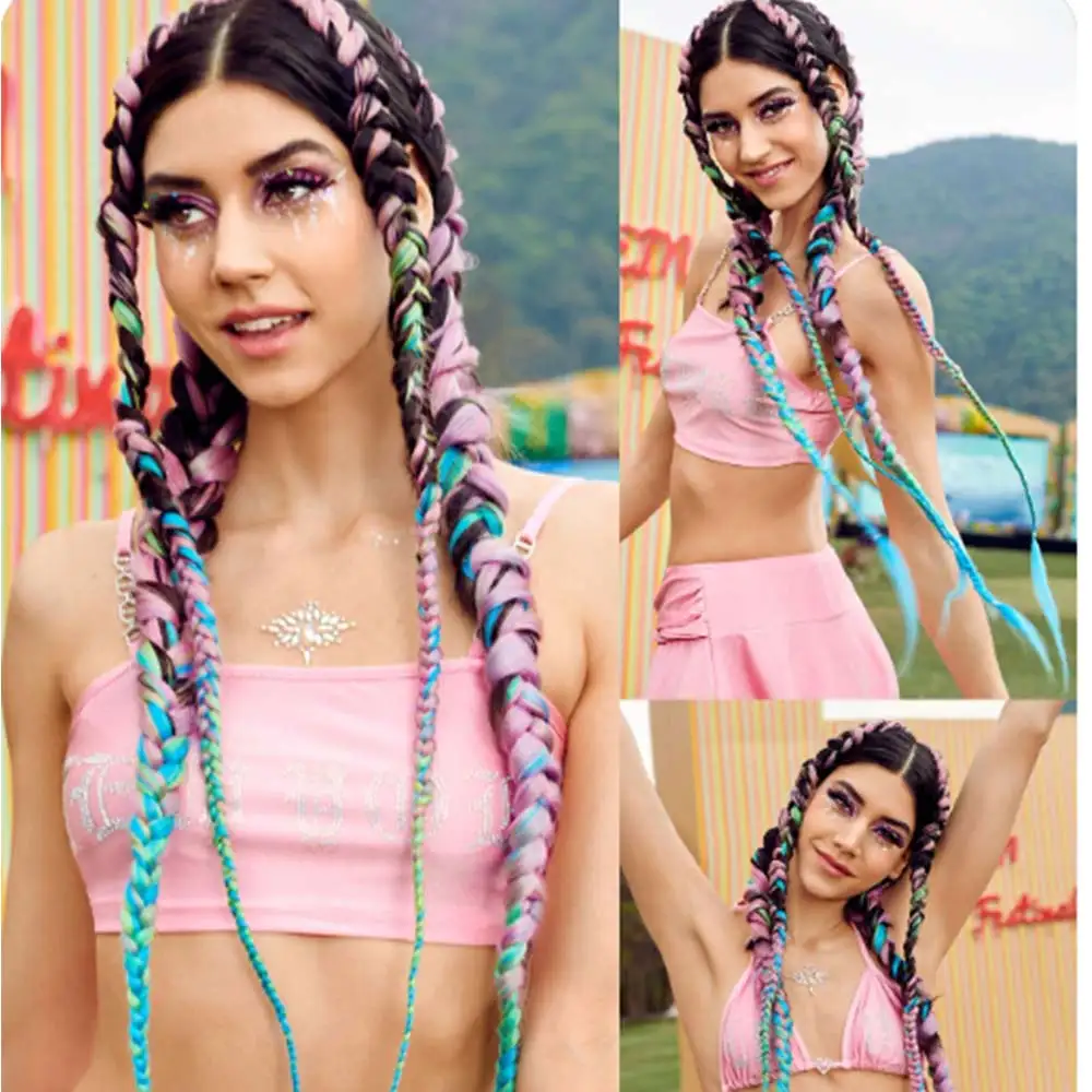 

24 дюйма Джамбо плетеные волосы Чистый/Омбре цвет синтетические плетеные волосы Kanekalone удлинители Термостойкое волокно оптовая продажа Lihui