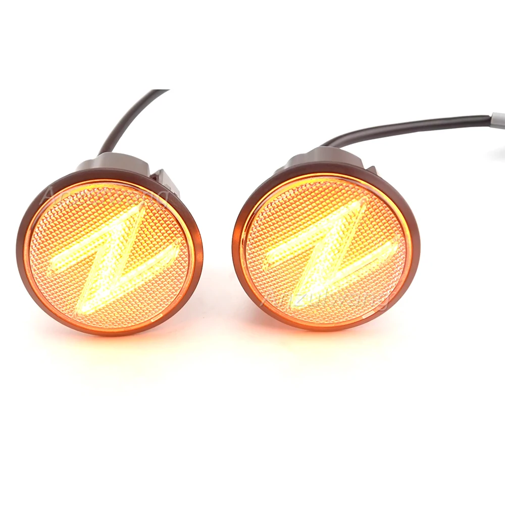 2 светодиодных динамических боковых маркера фонарь поворота последовательный