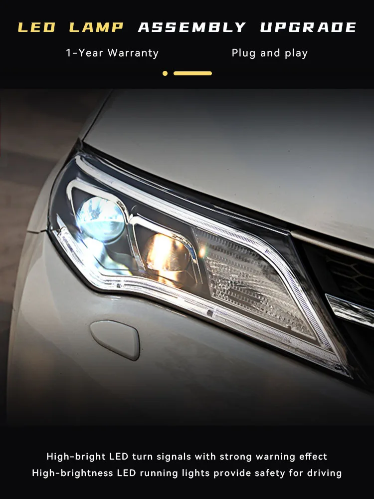 Автомобильные фары для Toyota RAV4 2013 2014 2015 оформление RAV 4 аксессуары передней
