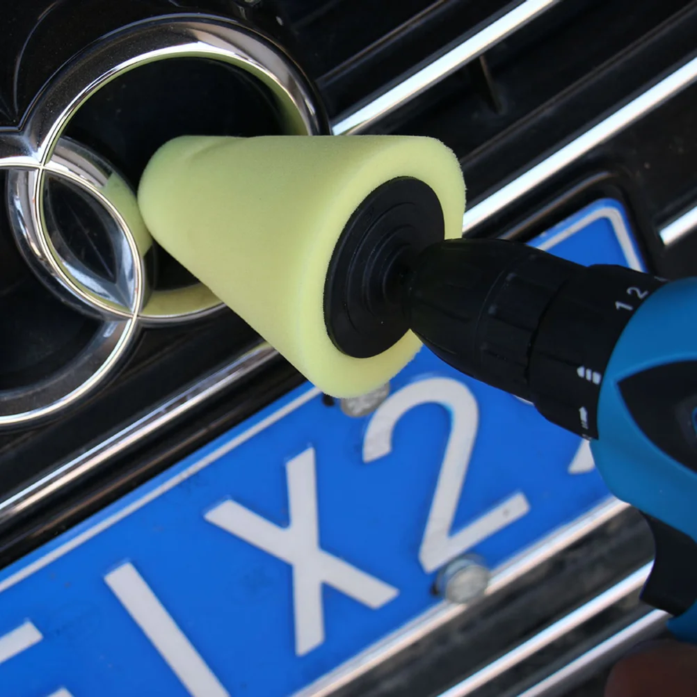 

3PCS Cone-shaped Sponge Pad Polishing Wax Polishing Pad Tool for Car Care