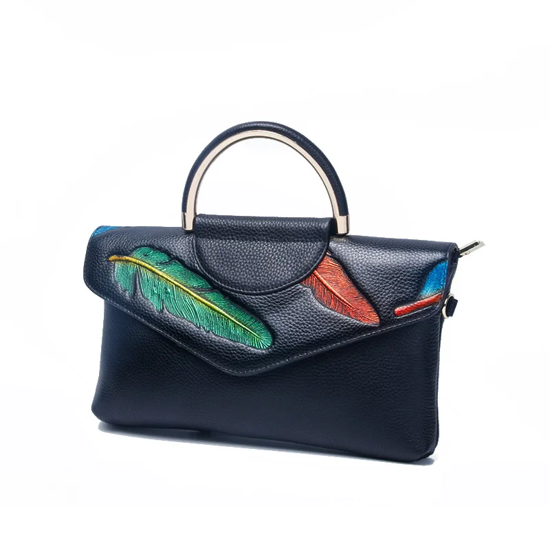 

New Women's Leather Shoulder Handbag Casual All-Matching Handbag Leather One-Shoulder Crossbody Bag Women's Bag