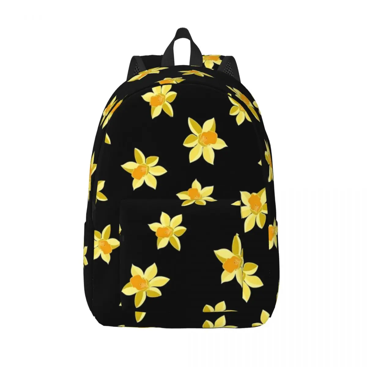 

Желтый Цветочный рюкзак для мужчин, винтажный легкий ранец с цветочным принтом, модные школьные портфели из полиэстера, дорожные сумки на заказ