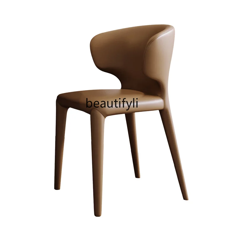 

yj Nordic Dining Chair Italian Modern Minimalist Armchair Creative Dining Table and Chair Negotiation Leisure Computer Chair