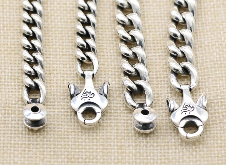 Японский и корейский браслет-мантра из стерлингового серебра 925 пробы с шестью