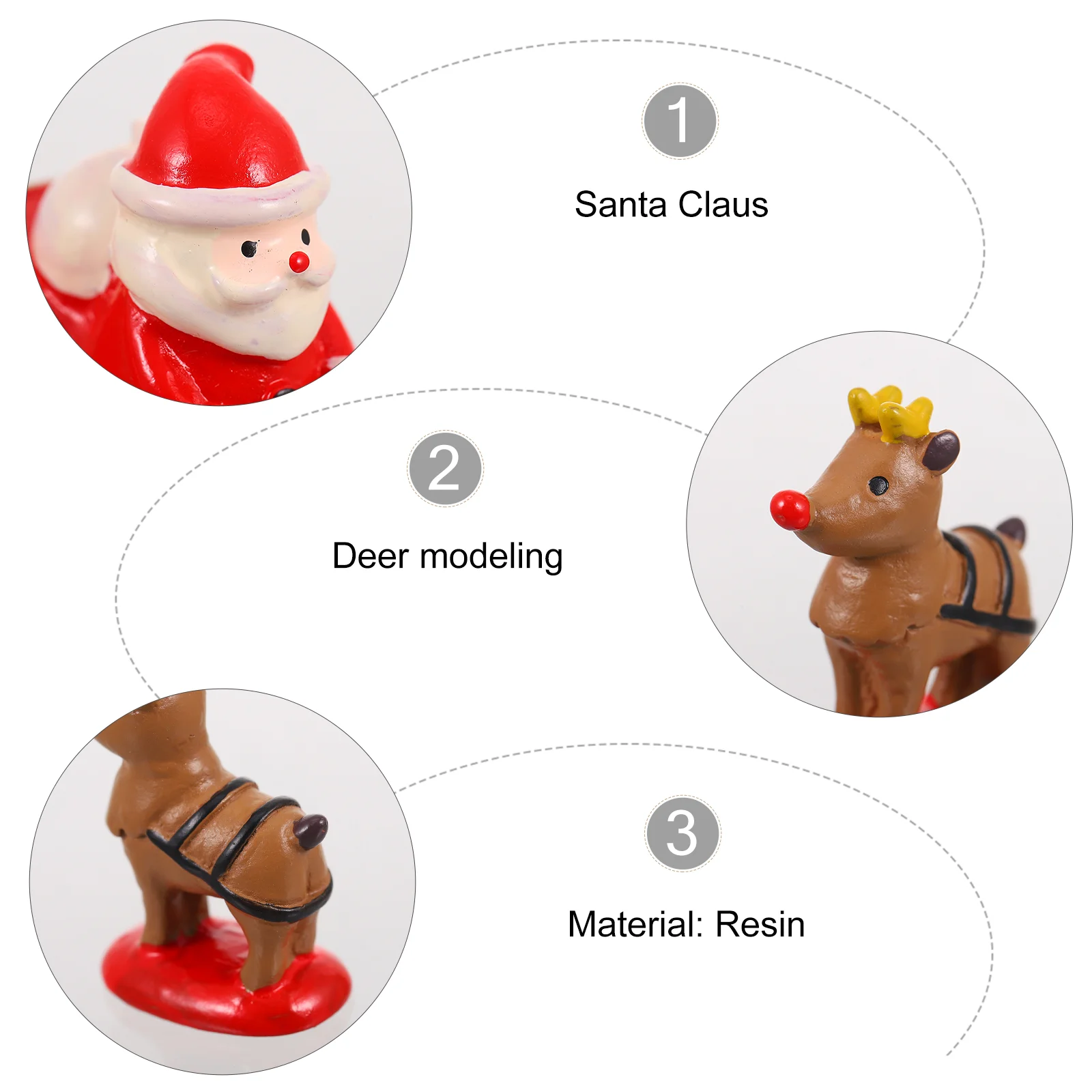 2 шт. рождественские украшения 2024 роскошные новинки санки Санта-Клауса домашний