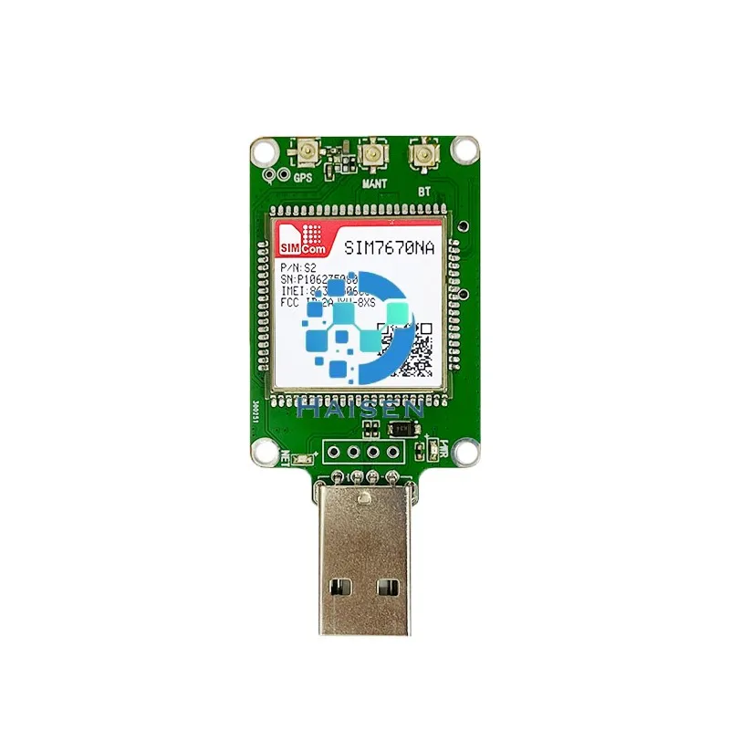 HAISEN SIMCOM SIM7670NA-MNGV USB DongleSIM7670NA-MNGV-Dongle Макетная плата LTE CAT1 + GPS чип Qualcomm SIM7670