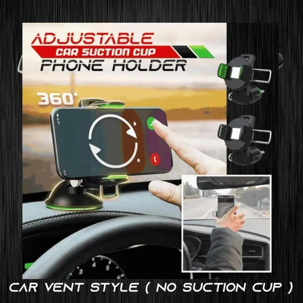

Регулируемое крепление на приборную панель автомобиля, держатель телефона на присоске, универсальные автомобильные аксессуары для вентил...