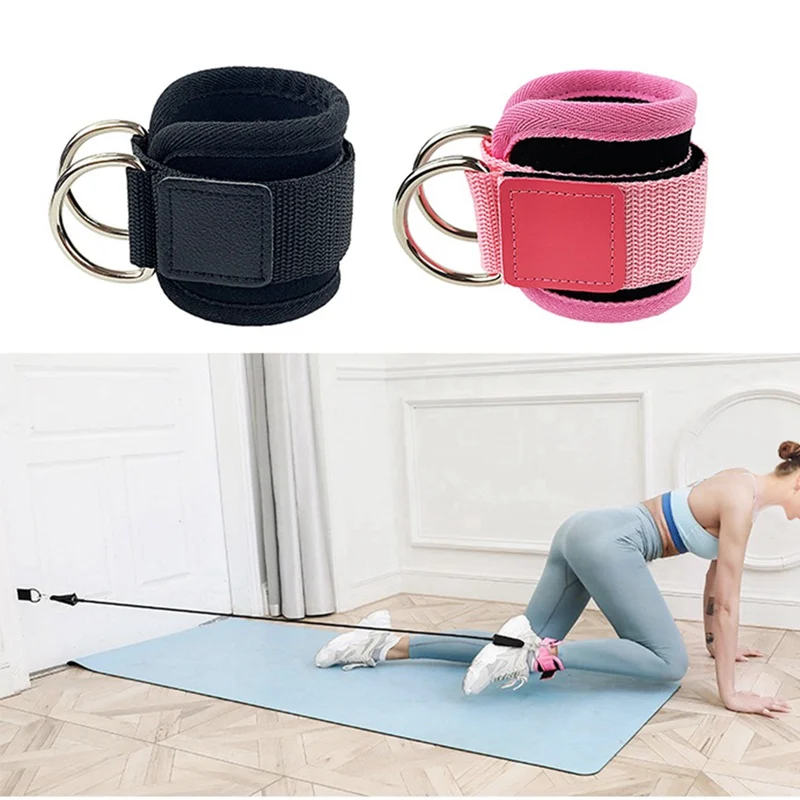 

Fitness Ankle Strap Support Training Weightlifting Work Out Cuff Attachment for Home Gym Men Women Ankle Strap Neoprene Padded