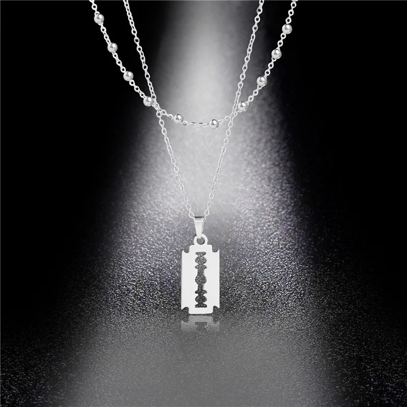 Pendant Necklace Punk Hiphop Jewelry For Men Women Geometric
