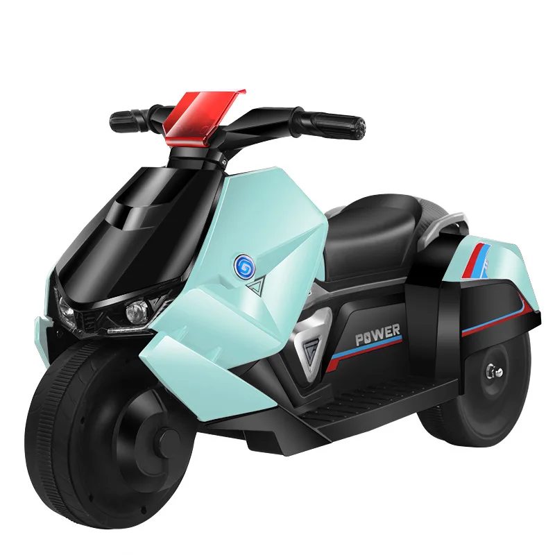 

Children's Electric Car Motorcycle Baby Tricycle Can Be Rechargeable and Can Sit Double-drive with Remote Control Toy Car