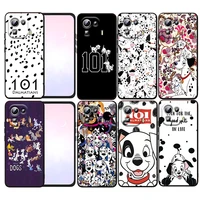 disney 101 dalmatians dog phone case for xiaomi mi 12x 12 11 11t 11i 10t 10 pro lite ultra 5g 9t 9se a3 black fundas cover