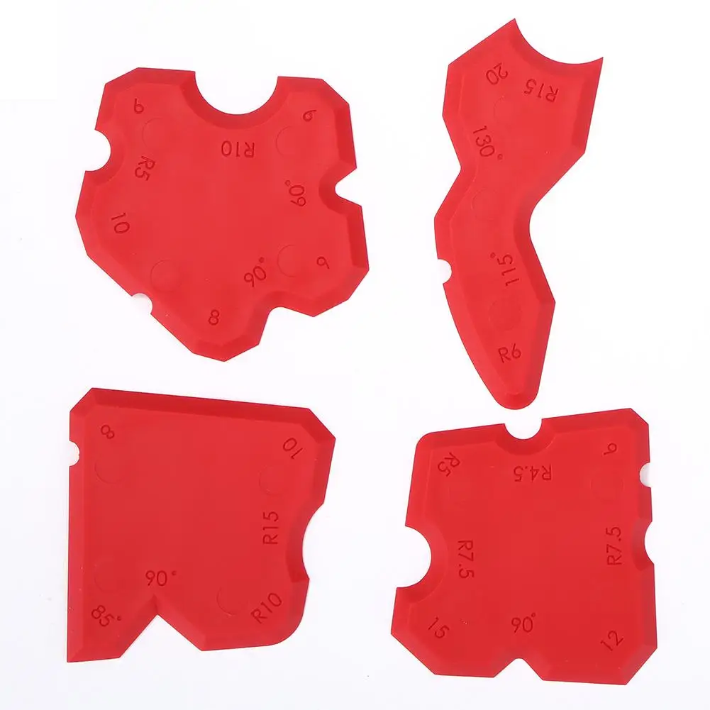 

DURATEC 4pcs Glue Cement Spatula Scraper Durable Lightweight and Delicate Grouting Caulking Sealant Scraper Cleaning Dirt Tool