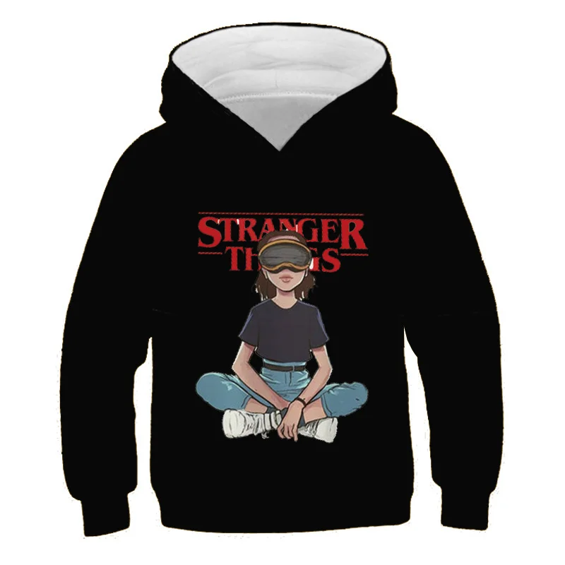 Детские толстовки с капюшоном очень странные дела 4 шт. |