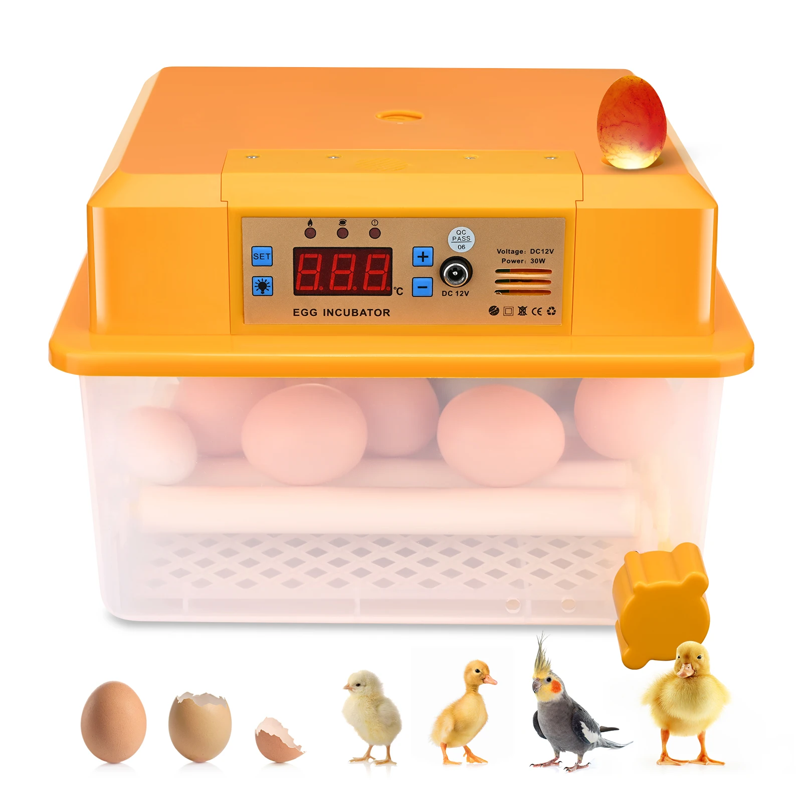 2023 New 16pcs Egg Incubators Automatic Chicken Incubator Intelligent Thermostatic Incubator Duck Goose Bird Eggs Incubator