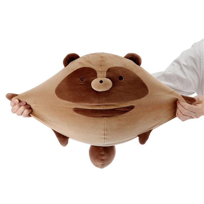 Новинка милая плюшевая набивная Подушка Tanuki to Kitsune Raccoon Dog Fox подушка кукла игрушка