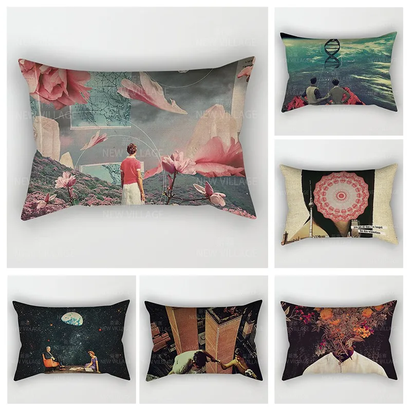 

Nordic fall home decor 30*50 throw pillow case sofa living room Cushion cover 30x50cm 40x60 40*60 boho Vintage Mandala Morocco