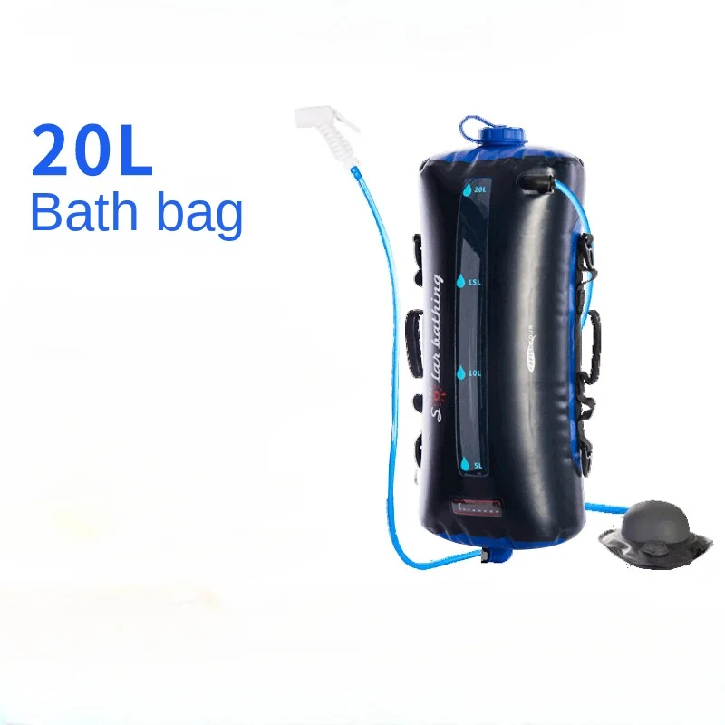 

20L Camping Shower Collapsible Water Container Portable Camping Shower Bag Solar Shower with Temperature Hot Water Outdoor