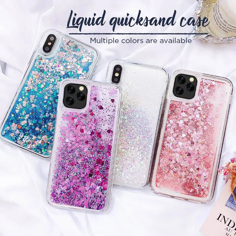 

Liquid Quicksand Glitter Soft Silicone Phone Case For Samsung Galaxy S22 S21 S20 Ultra S10E S10 Lite S9 S8 Plus S7 S6 Edge Cover