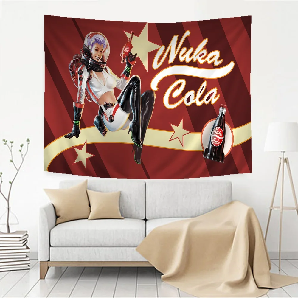 N-Nukas распечатанный большой настенный гобелен искусство научная фантастика декор