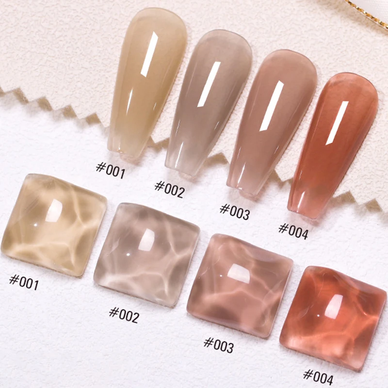 

4 Colors Light Nude Nail Gel Polish 8ml Semi Permanent Soak Off Uv Led Varnish Gel for Manicure Nail Art Salon Polish Lacquer